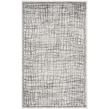 Safavieh Adirondack Power Loomed Small Rectangle Rugs, Silver and Ivory - 3 x 5 ft. ADR103B-3